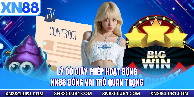 Lý do giấy phép hoạt động XN88 đóng vai trò quan trọng